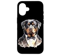 Rottweiler Dog in Tuxedo Case for iPhone 16