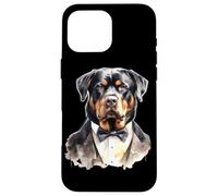 Rottweiler Dog in Tuxedo Case for iPhone 16 Pro Max