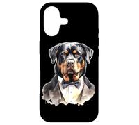 Rottweiler Dog in Tuxedo Case for iPhone 17