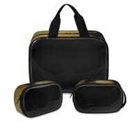 Rottweiler Dog Makeup Bag for Women Men, Dogs Translucent Cosmetic Bag Wash Pouch Shower Bag 3 Pcs Travel Toiletry Toiletries Cosmetic Organizer