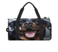 Rottweiler Dogs Tongue Head Gym Bag for Women Men Shoe Compartment Waterproof Travel Bags Sports Duffle Bag for Sports Gyms Yoga