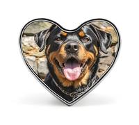 Rottweiler Dogs Tongue Head Lapel Pin Exquisite Fashion Brooches Personalized Buttons Badge Novelty Unique Button Pins Cute Heart Shaped Pins Metal Buttons for Backpack Hat Bag Jacket