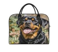Rottweiler Dogs Tongue Head Laptop Tote Bag Casual Travel Handbag Multi Pocket Shoulder Bags for Work Travel
