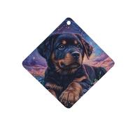 Rottweiler Flowers Air Freshener Hanging Car Incense Chip Diffuser Scented Decor for Car Home