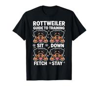 Rottweiler Guide to Training Funny Rottie Lover T-Shirt