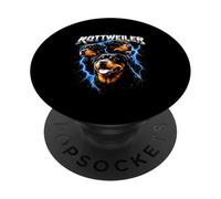 Rottweiler Heavy Metal Dog Rocker Angry Music Concert Punk PopSockets Adhesive PopGrip