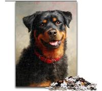 Rottweiler Jigsaw Puzzles for Teenagers 1000 Piece, Help The Brain Exercise Addictive Toys to Cultivate Patience Perfect Decoration (size 50x75cm)