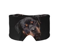 Rottweiler - Loving Confident and Loyal, Full Eye Covers Light Blocking Eye Mask Sleep Eye and Ear Muffs