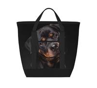 Rottweiler - Loving Confident And Loyal,Lunch Bags Large Capacity Insulated Tote Bag For Women Men Work Picnic Travel