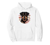 Rottweiler Mom Gym Workout Weightlifting Dog Humor Art Pullover Hoodie