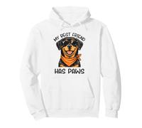 Rottweiler My Best Friend Has Paws Dog Lover Cute Graphic Pullover Hoodie