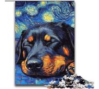 Rottweiler Night Sky Jigsaws Puzzles 2000 Pieces for Teenagers Gifts, Family Activity Fun at Home Activities, Birthday Present,Travel Gifts (70x100cm)