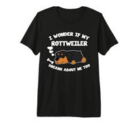 Rottweiler Pajama Shirt Dream About Rottweilers Tshirt Gift Premium T-Shirt