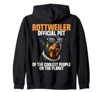 Rottweiler Pet Dog Lover Cool Rottie Zip Hoodie
