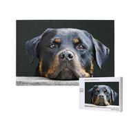 Rottweiler Pets Dogs Rottweiler,1000 Pieces Wooden Jigsaw Family Game Jigsaw Puzzles for Adults Teens Home Decor