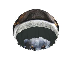 Rottweiler Pets Dogs Rottweiler,Shower Cap Nightcap Double Layer Waterproof Elastic Bath Cap Reusable Hair Cap