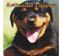 Rottweiler Puppies Calendar 2026: 12 month Organizer Jan 2026 to Dec 2026