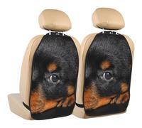 Rottweiler Puppy Pets Small Rottweiler Dogs,2 Pack Car Seat Kick Mats Back Seat Protector Durable Back Seat Organiser