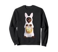 Rottweiler Rottie Dog Wearing Easter Bunny Funny Costume Sweatshirt