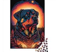 Rottweiler Style Puzzles for Adults,1000 Piece Jigsaw Puzzles for Adults, Paper Puzzle Fun Decompressing Game 1000pcs (38x26cm)