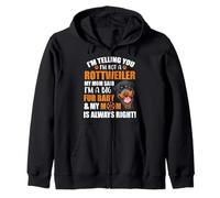 Rottweiler T-Shirt I'm Telling You I'm Just A Big Fur Baby Zip Hoodie