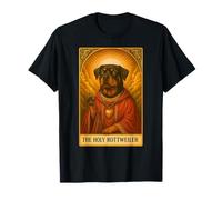 Rottweiler Tarot Card Vintage Funny The Holy Rottweiler Dog T-Shirt