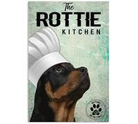 Rottweiler The Kitchen Iron Wall Plaque Wall Decor Kitchen Decor Wall Decor Poster Metal Sign 8X12 Inches