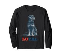 Rottweiler Too Loyal to Move Proud Protector Couch King Long Sleeve T-Shirt