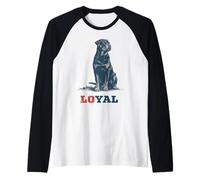 Rottweiler Too Loyal to Move Proud Protector Couch King Raglan Baseball Tee