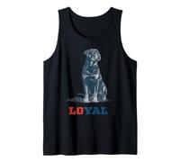 Rottweiler Too Loyal to Move Proud Protector Couch King Tank Top