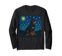 Rottweiler Van Gogh Starry Night Cool Art Long Sleeve T-Shirt