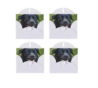 Rottweiler Wallpaper Print Blank Greeting Cards, Love Buttons, Pearl Paper Envelopes Suitable For Various Occasions - Anniversary Cards, Thank You Cards, Holiday Cards, Wedding Cards, Congratulations.