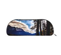 Rottweiler Wallpaper Print Cosmetic Bags For Women,Receive Bag Makeup Bag Travel Storage Bag Toiletry Bags Pencil Case, Rocky Mountain Range, One Size