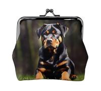 rottweiler wallpaper small wallets woman,wallets for women,coin purse for women,small womens wallet,with zipper and kiss lock, Black, One Size, Art Deco