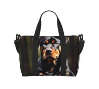 rottweiler wallpaper Versatile Personal Item Travel Bags for Women - Spacious Duffel Bags for Traveling, Gym Bags for Men, Black, One Size