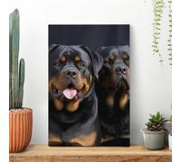 Rottweiler Wallpaper Wall Art for Living Room Modern Canvas Framed Prints Paintings Artwork for Walls, Minimalist Abstract Art Pictures for Hallway, Office Wall Decor 12x18inch(30x45cm)