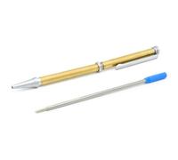 Rotur Ultima Black Stripe 7mm Pen Kit Satin Chrome Blue Ink (5 Pack)