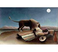 rou the sleeping gypsy Art Poster Print A4