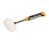 ROU61216 Non Marking White Rubber Mallet With Soft Grip Handle 16 oz/454 g