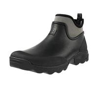 Rouchette Neoprene Boots Clean Land Rain Boots Half Height Non-Slip Slip On Boots, black, 12.5 UK