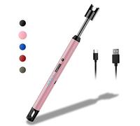 Rouclo Arc Lighter, USB Rechargeable, Windproof, Flexible, Rose Gold, Modern, Electric Lighter