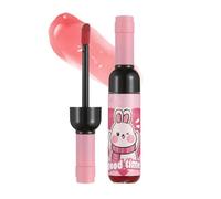 Rouge à lèvres liquid bouteille de vin - Teinture mate longue durée - Complexion hydratante imperméable - Vernis à lèvres léger anti-taches pour rendez-vous et fêtes - Maquillage au vin rouge