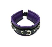 Rouge Garments One Size Black/Purple Padded Collar