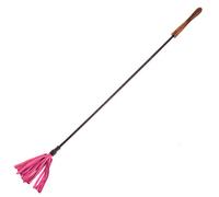 Rouge Garments Riding Crop With Wooden Handle Pink