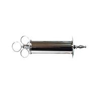 Rouge Garments Stainless Steel Enema Syringe, Silver, 202 g