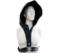 Rouge Leather Harness with Faux Leather Hoodie