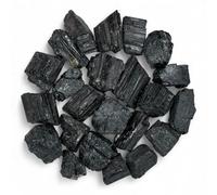Rough Black Tourmaline Crystals - Raw Natural Black Tourmaline Stones Bulk - Crystal Healing, 1-2", Black Tourmaline, black tourmaline