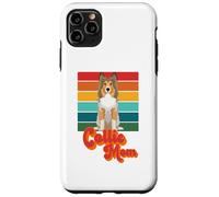 Rough Coat Collie Dog Mom Doggie Breeder Puppy Trainer Retro Case for iPhone 11 Pro Max