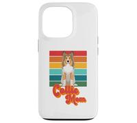 Rough Coat Collie Dog Mom Doggie Breeder Puppy Trainer Retro Case for iPhone 13 Pro