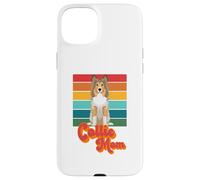 Rough Coat Collie Dog Mom Doggie Breeder Puppy Trainer Retro Case for iPhone 15 Plus